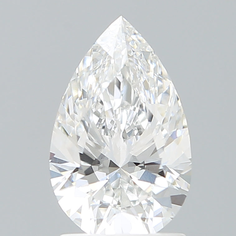 1.69 Carat Pear Shaped, Excellent Cut, D Color, VS1 Clarity, IGI Certified Lab Grown Diamond