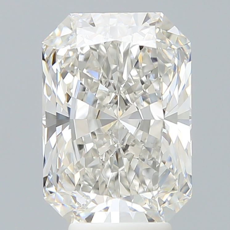 5.29 Carat Radiant Shaped, Ideal Cut, G Color, VVS2 Clarity, IGI Certified Lab Grown Diamond