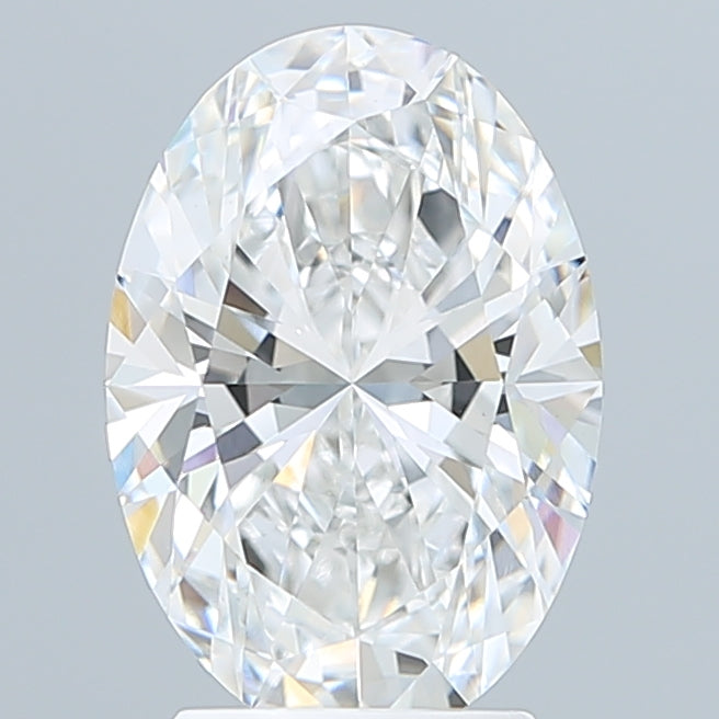3.05 Carat Oval Shaped, Excellent Cut, E Color, VVS2 Clarity, IGI Certified Lab Grown Diamond