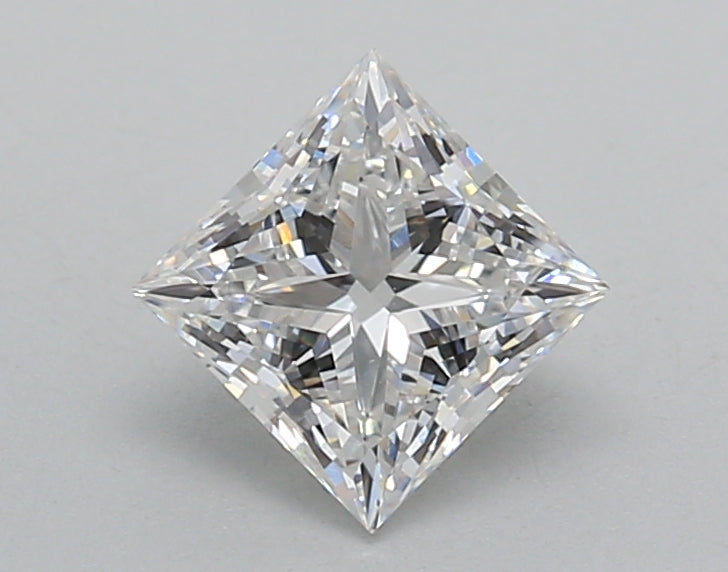 1.02 Carat Princess Shaped, Excellent Cut, E Color, VVS2 Clarity, IGI Certified Lab Grown Diamond