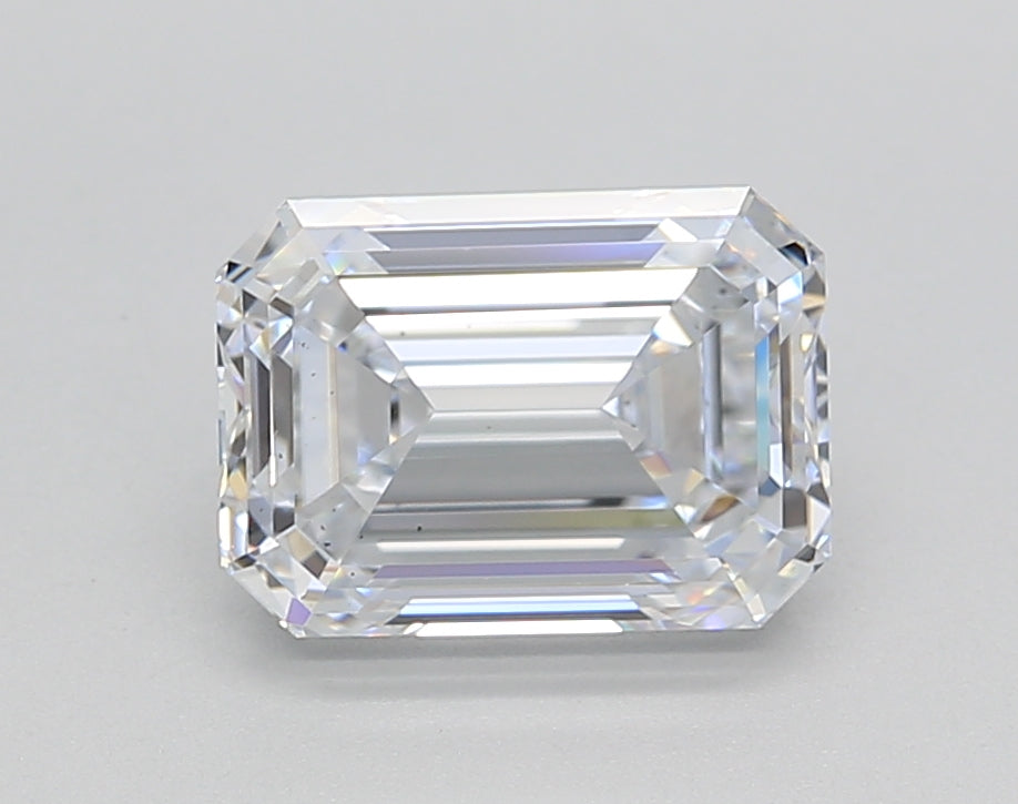 2.08 Carat Emerald Shaped, Ideal Cut, E Color, VS1 Clarity, IGI Certified Lab Grown Diamond