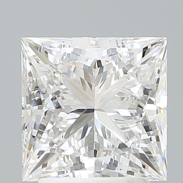 2.75 Carat Princess Shaped, Ideal Cut, D Color, VVS2 Clarity, IGI Certified Lab Grown Diamond