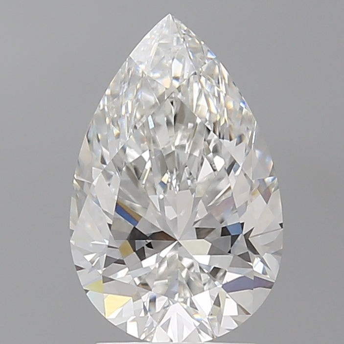 2.56 Carat Pear Shaped, Ideal Cut, E Color, VS1 Clarity, IGI Certified Lab Grown Diamond