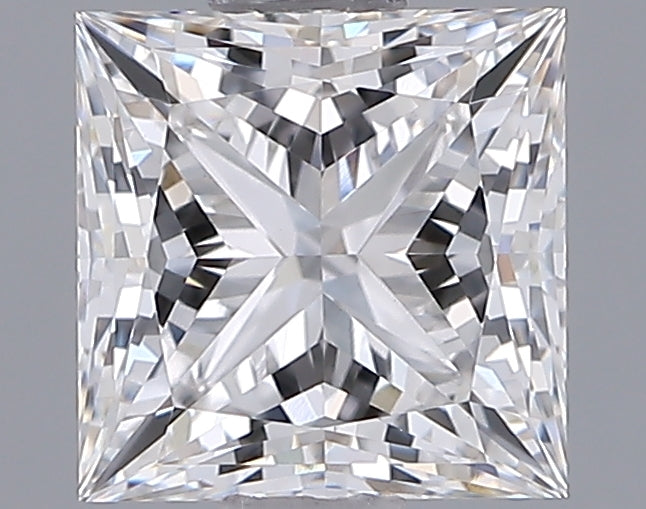 1.32 Carat Princess Shaped, Ideal Cut, E Color, VVS2 Clarity, IGI Certified Lab Grown Diamond