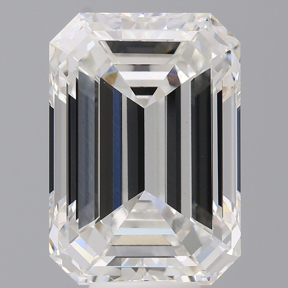 9.53 Carat Emerald Shaped, Excellent Cut, F Color, VS1 Clarity, IGI Certified Lab Grown Diamond
