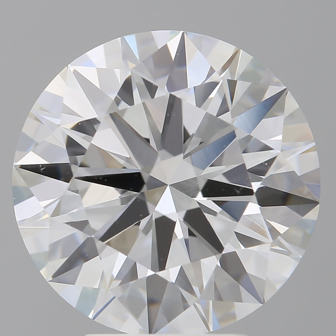 5.00 Carat Round Shaped, Ideal Cut, F Color, VVS2 Clarity, IGI Certified Lab Grown Diamond