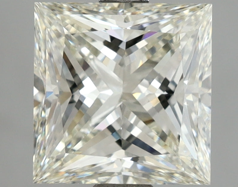 3.02 Carat Princess Shaped, Excellent Cut, H Color, VVS2 Clarity, IGI Certified Lab Grown Diamond
