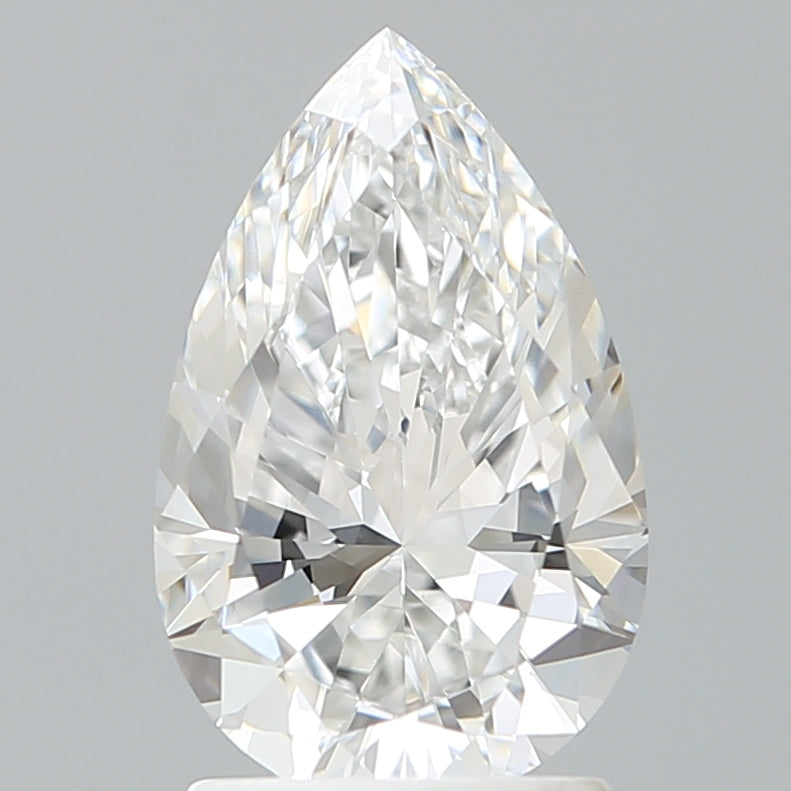 1.87 Carat Pear Shaped, Ideal Cut, E Color, VVS2 Clarity, IGI Certified Lab Grown Diamond
