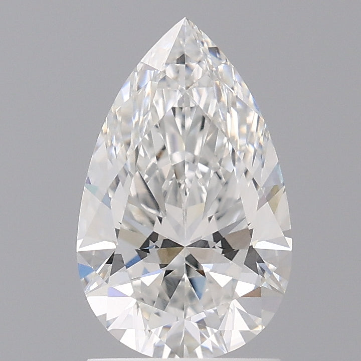 1.60 Carat Pear Shaped, Ideal Cut, E Color, VS1 Clarity, IGI Certified Lab Grown Diamond