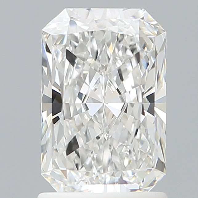 1.60 Carat Radiant Shaped, Ideal Cut, E Color, VVS2 Clarity, IGI Certified Lab Grown Diamond