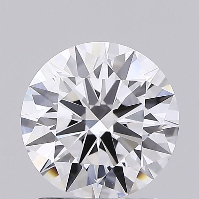 1.53 Carat Round Shaped, Ideal Cut, D Color, VVS2 Clarity, IGI Certified Lab Grown Diamond