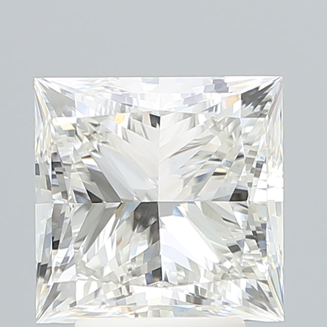 4.09 Carat Princess Shaped, Ideal Cut, G Color, VVS2 Clarity, IGI Certified Lab Grown Diamond