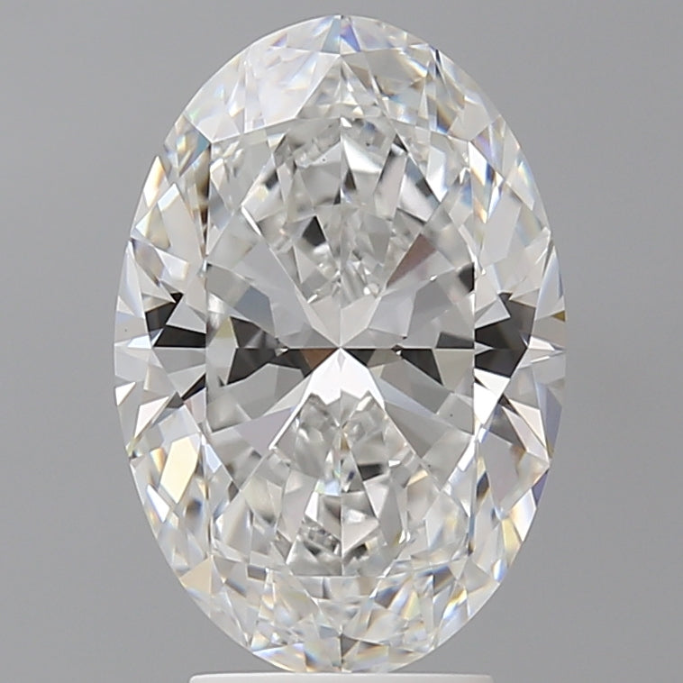 4.04 Carat Oval Shaped, Ideal Cut, E Color, VVS2 Clarity, IGI Certified Lab Grown Diamond