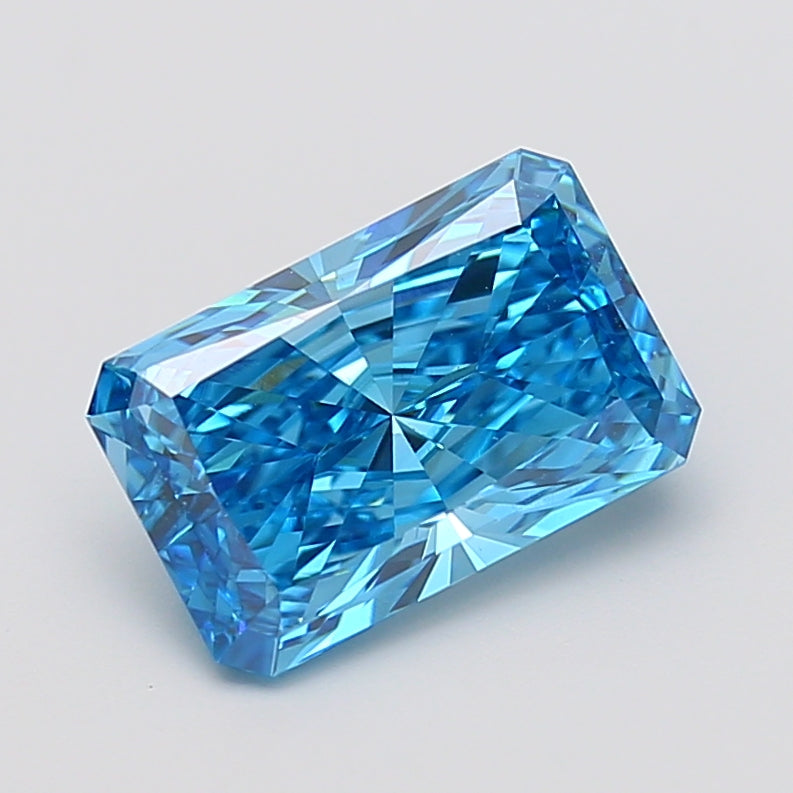3.99 Carat Radiant Shaped, Very Good Cut, VVS2 Clarity, IGI Certified Lab Grown Diamond