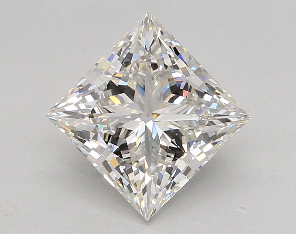 3.26 Carat Princess Shaped, Ideal Cut, G Color, VVS2 Clarity, IGI Certified Lab Grown Diamond