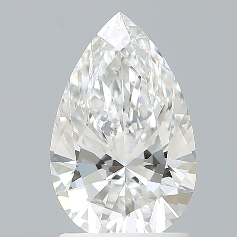 1.60 Carat Pear Shaped, Ideal Cut, E Color, VVS2 Clarity, IGI Certified Lab Grown Diamond