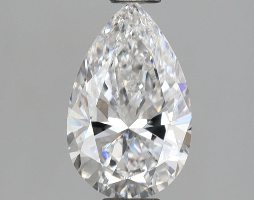 1.12 Carat Pear Shaped, Ideal Cut, D Color, VVS1 Clarity, IGI Certified Lab Grown Diamond