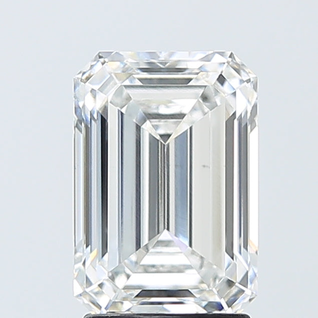 2.56 Carat Emerald Shaped, Ideal Cut, E Color, VVS2 Clarity, IGI Certified Lab Grown Diamond
