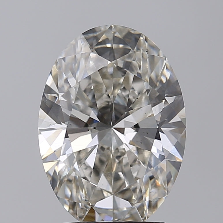 3.04 Carat Oval Shaped, Ideal Cut, H Color, VS1 Clarity, IGI Certified Lab Grown Diamond