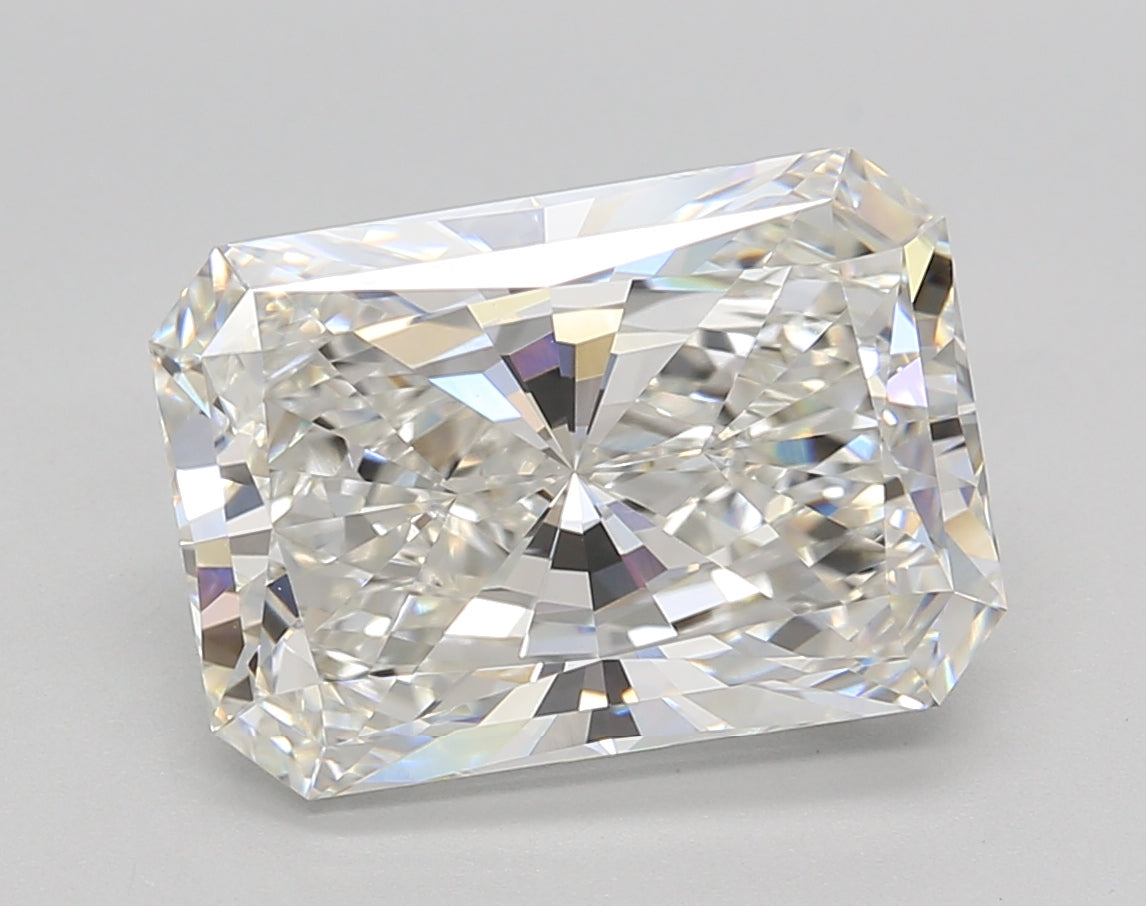 5.00 Carat Radiant Shaped, Ideal Cut, F Color, VVS1 Clarity, IGI Certified Lab Grown Diamond