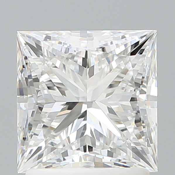 1.90 Carat Princess Shaped, Ideal Cut, D Color, VVS2 Clarity, IGI Certified Lab Grown Diamond