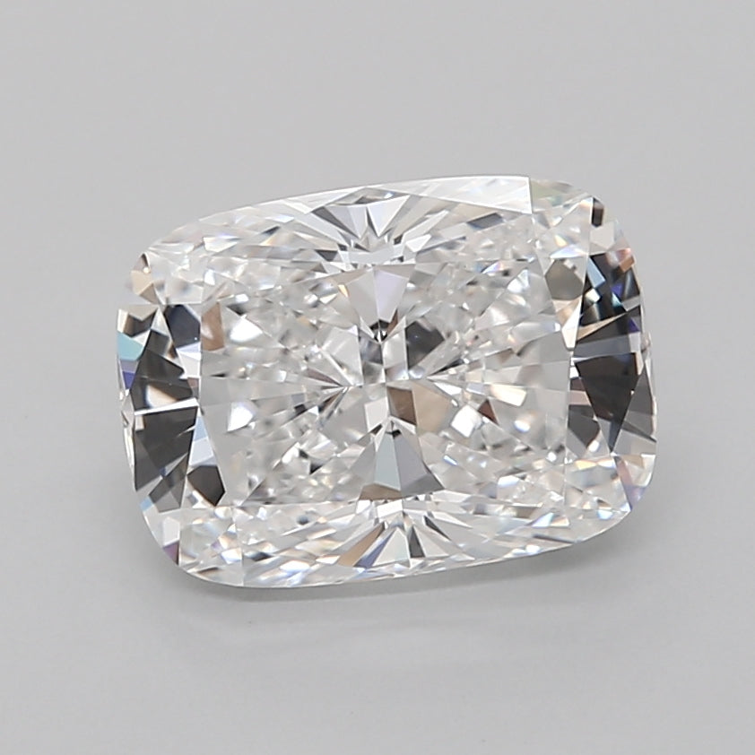 3.08 Carat Cushion Shaped, Ideal Cut, D Color, VVS2 Clarity, IGI Certified Lab Grown Diamond