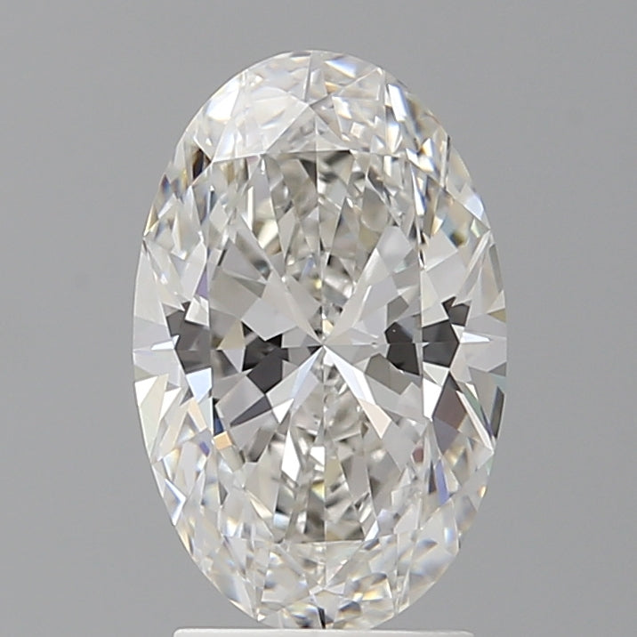 2.55 Carat Oval Shaped, Ideal Cut, F Color, VVS2 Clarity, IGI Certified Lab Grown Diamond