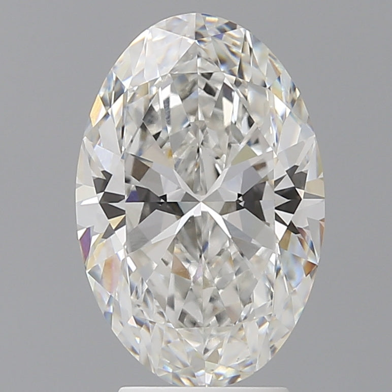 4.06 Carat Oval Shaped, Ideal Cut, F Color, VVS2 Clarity, IGI Certified Lab Grown Diamond