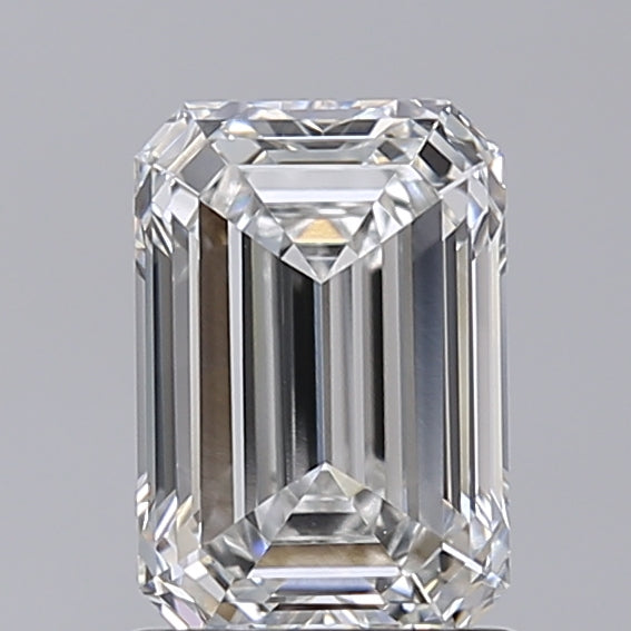 1.51 Carat Emerald Shaped, Excellent Cut, F Color, VVS2 Clarity, IGI Certified Lab Grown Diamond