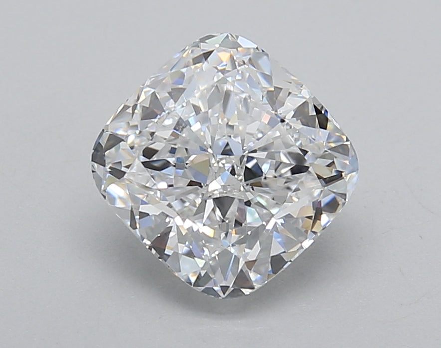 2.01 Carat Cushion Shaped, Excellent Cut, D Color, VVS1 Clarity, IGI Certified Lab Grown Diamond