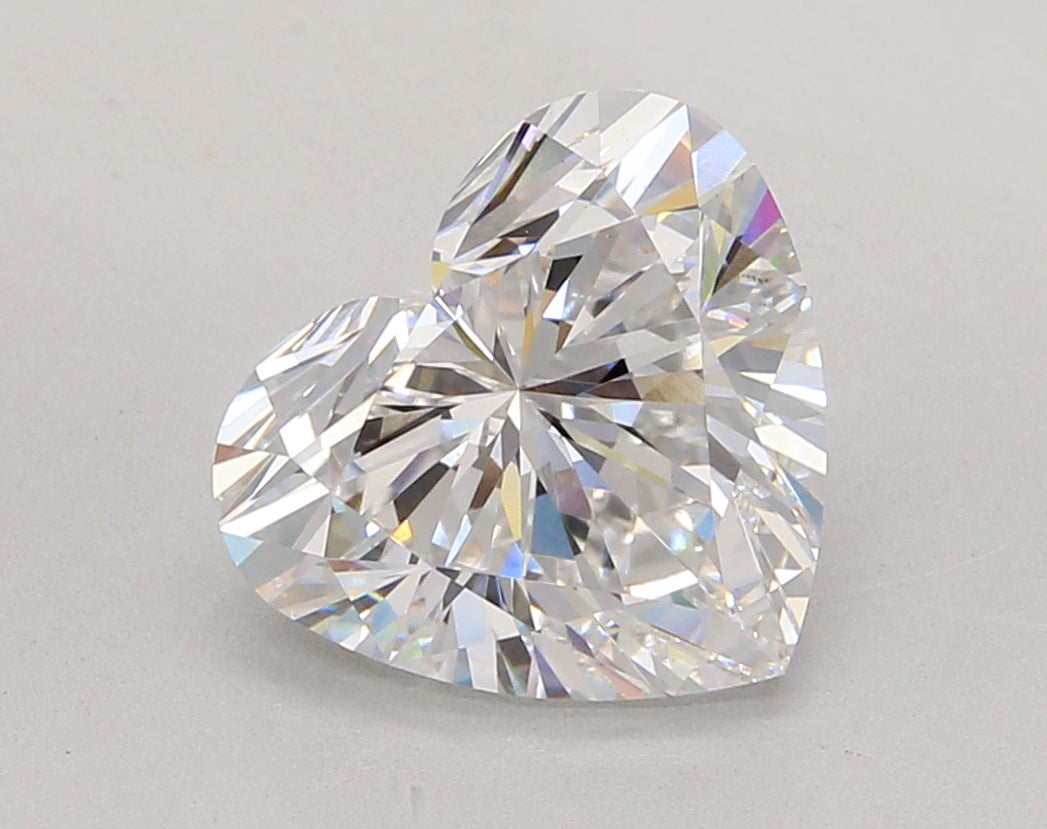 4.08 Carat Heart Shaped, Ideal Cut, D Color, VS1 Clarity, IGI Certified Lab Grown Diamond