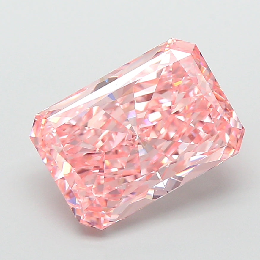 4.02 Carat Radiant Shaped, Very Good Cut, VVS2 Clarity, IGI Certified Lab Grown Diamond
