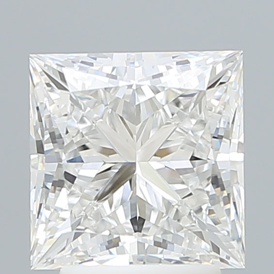 3.15 Carat Princess Shaped, Ideal Cut, E Color, VVS2 Clarity, IGI Certified Lab Grown Diamond