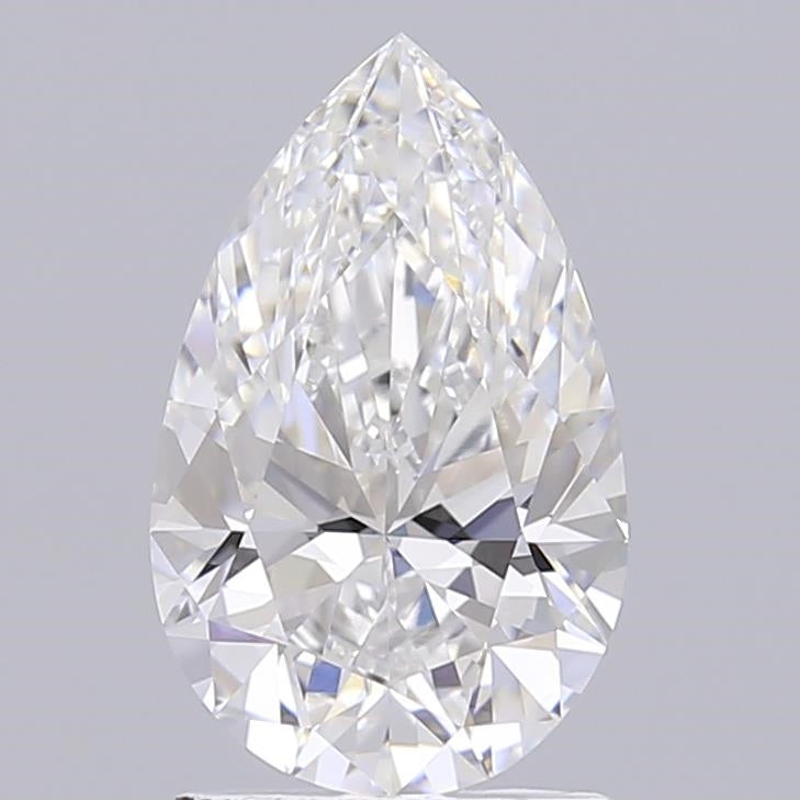 1.53 Carat Pear Shaped, Excellent Cut, D Color, VVS2 Clarity, IGI Certified Lab Grown Diamond