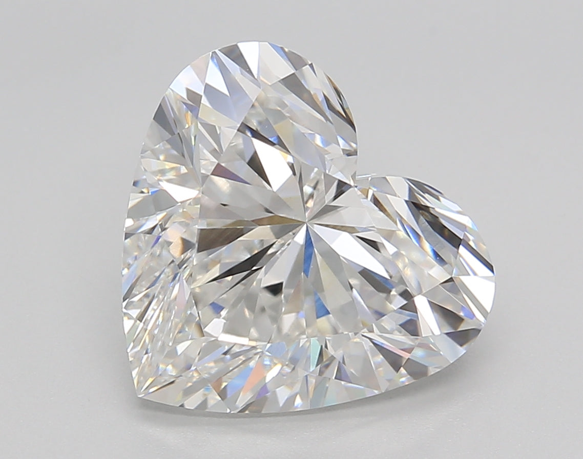 5.02 Carat Heart Shaped, Ideal Cut, E Color, VVS1 Clarity, IGI Certified Lab Grown Diamond