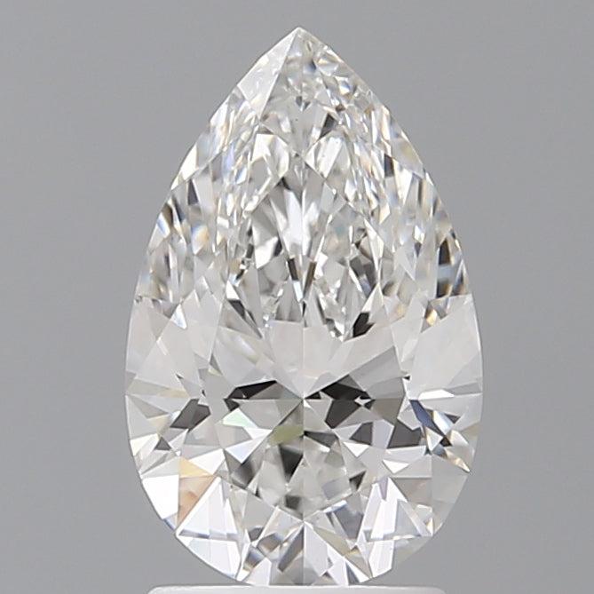 2.06 Carat Pear Shaped, Ideal Cut, F Color, VVS2 Clarity, IGI Certified Lab Grown Diamond