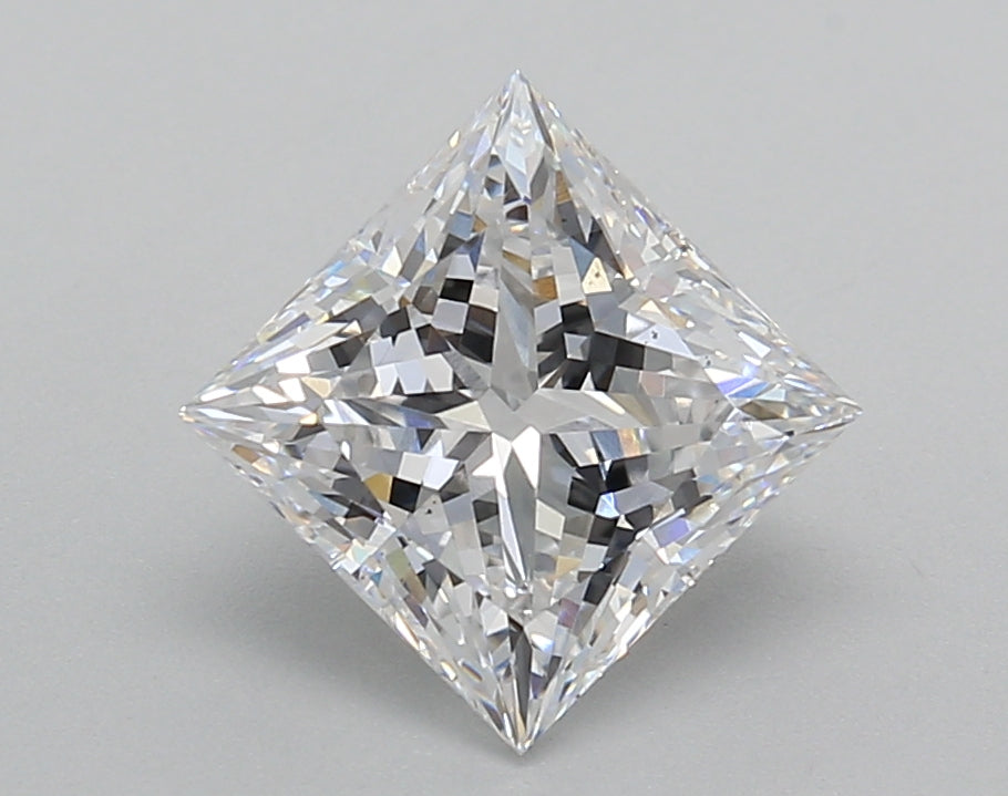 1.99 Carat Princess Shaped, Excellent Cut, D Color, VS1 Clarity, IGI Certified Lab Grown Diamond