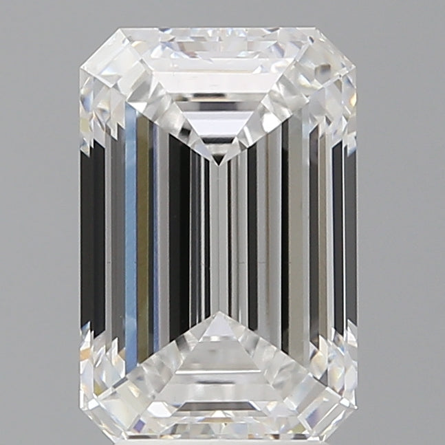 3.59 Carat Emerald Shaped, Ideal Cut, D Color, VS1 Clarity, IGI Certified Lab Grown Diamond