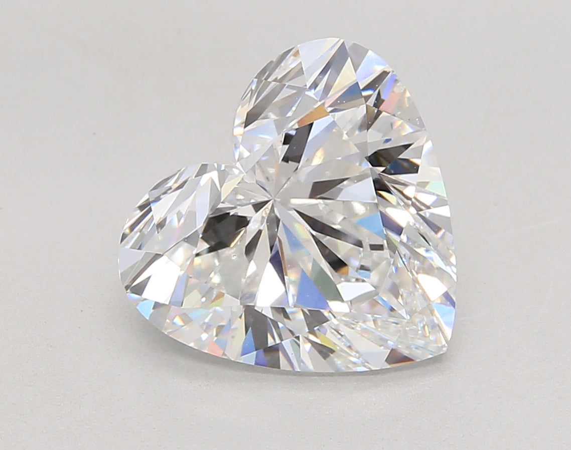 5.03 Carat Heart Shaped, Ideal Cut, D Color, VS1 Clarity, IGI Certified Lab Grown Diamond