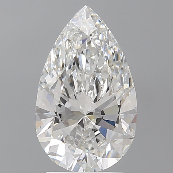 2.51 Carat Pear Shaped, Ideal Cut, E Color, VVS2 Clarity, IGI Certified Lab Grown Diamond