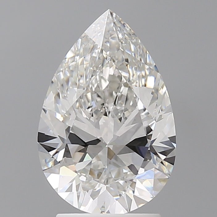 2.57 Carat Pear Shaped, Ideal Cut, F Color, VS1 Clarity, IGI Certified Lab Grown Diamond