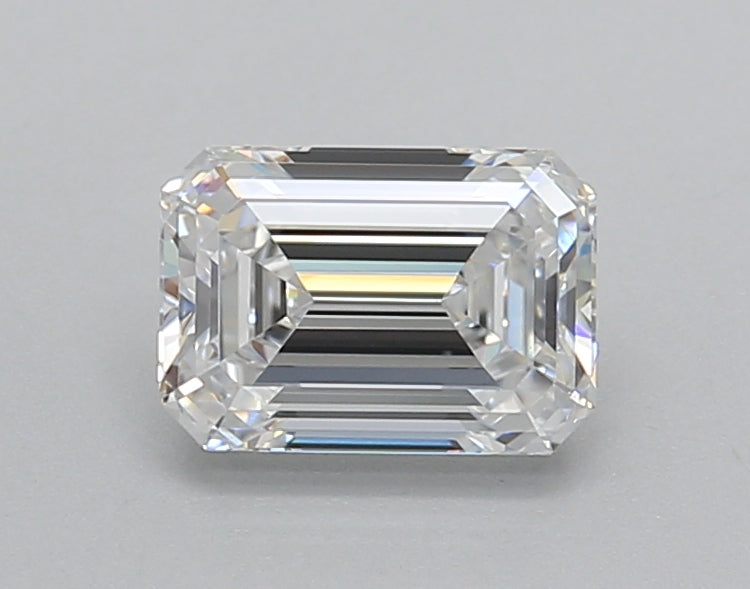1.02 Carat Emerald Shaped, Very Good Cut, D Color, VVS2 Clarity, IGI Certified Lab Grown Diamond
