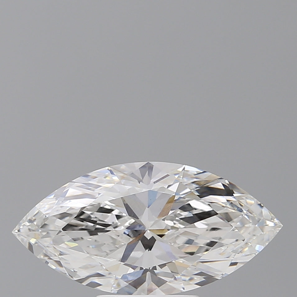 3.10 Carat Marquise Shaped, Ideal Cut, E Color, VVS2 Clarity, IGI Certified Lab Grown Diamond