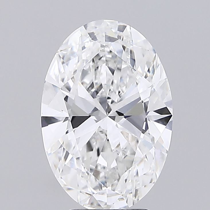 4.01 Carat Oval Shaped, Ideal Cut, D Color, VVS2 Clarity, IGI Certified Lab Grown Diamond