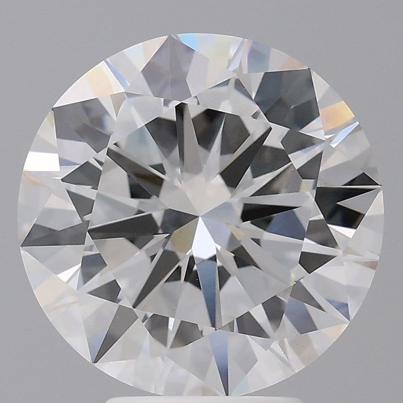5.07 Carat Round Shaped, Excellent Cut, F Color, VVS2 Clarity, IGI Certified Lab Grown Diamond