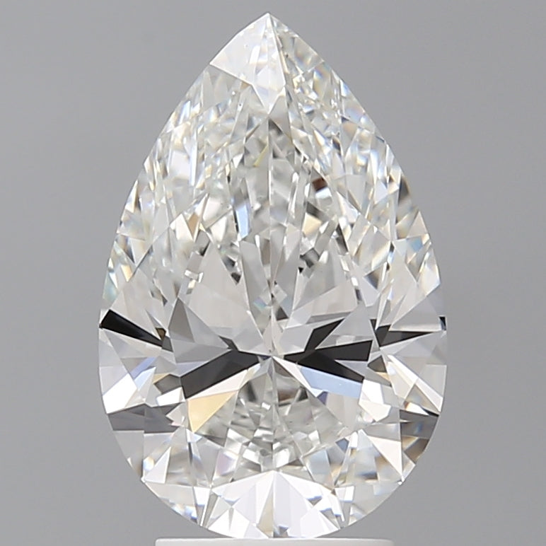 3.60 Carat Pear Shaped, Ideal Cut, E Color, VS1 Clarity, IGI Certified Lab Grown Diamond