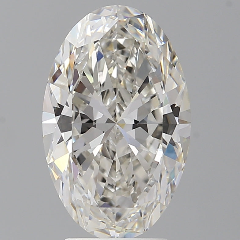 4.03 Carat Oval Shaped, Ideal Cut, F Color, VVS2 Clarity, IGI Certified Lab Grown Diamond