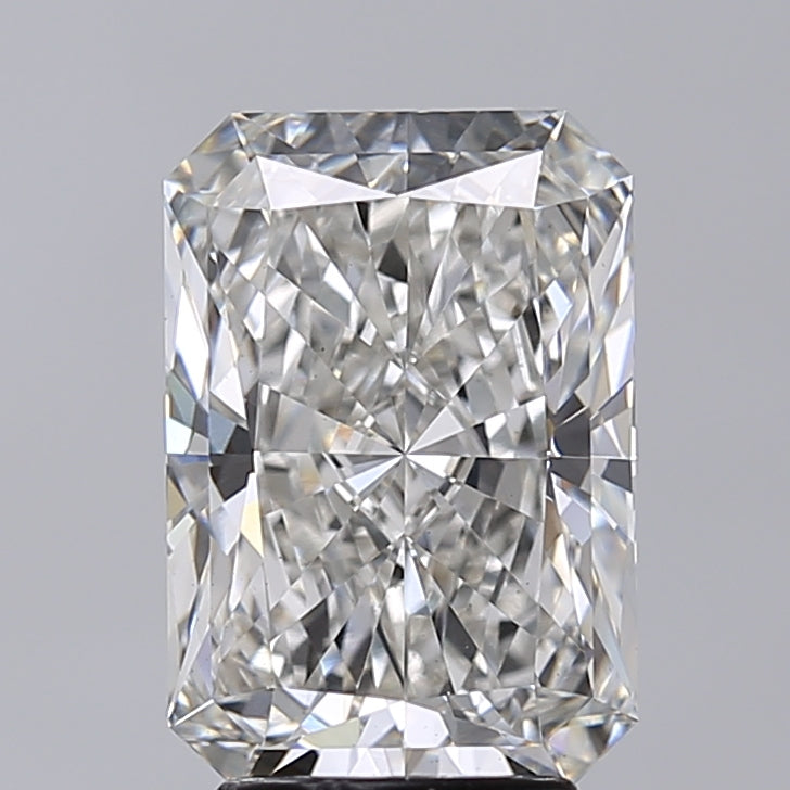 3.69 Carat Radiant Shaped, Excellent Cut, G Color, VS1 Clarity, IGI Certified Lab Grown Diamond