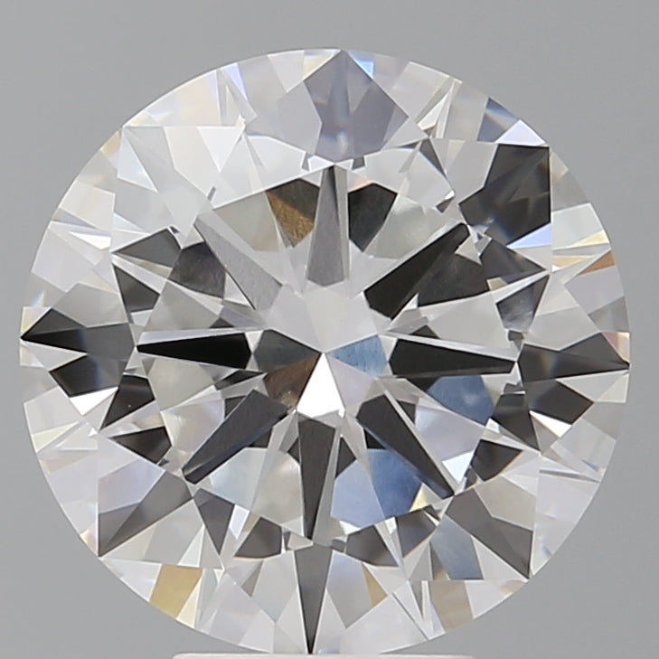 6.09 Carat Round Shaped, Excellent Cut, F Color, VVS2 Clarity, IGI Certified Lab Grown Diamond