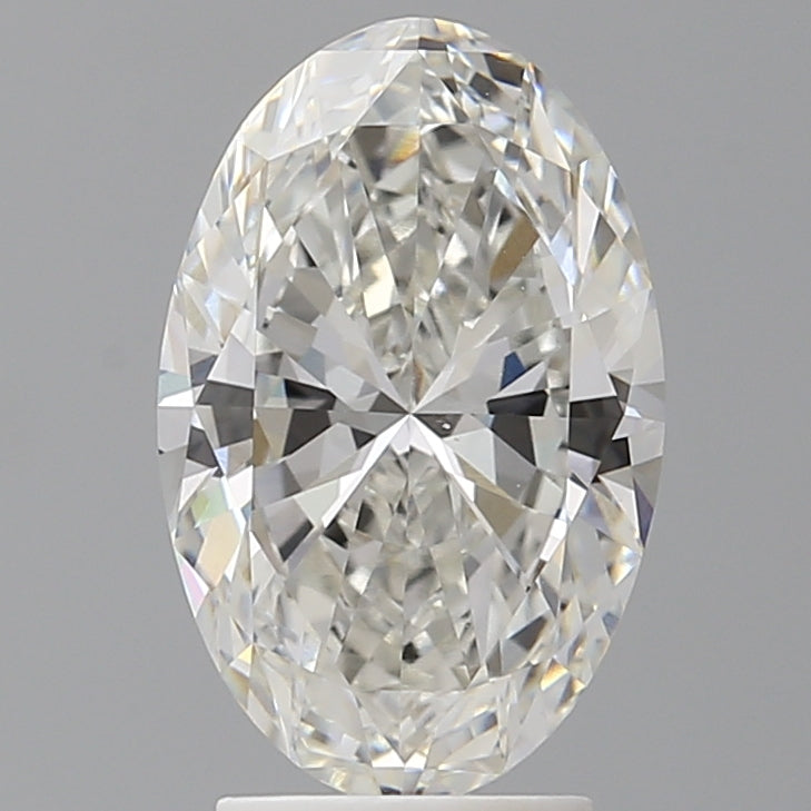 3.10 Carat Oval Shaped, Ideal Cut, G Color, VVS2 Clarity, IGI Certified Lab Grown Diamond